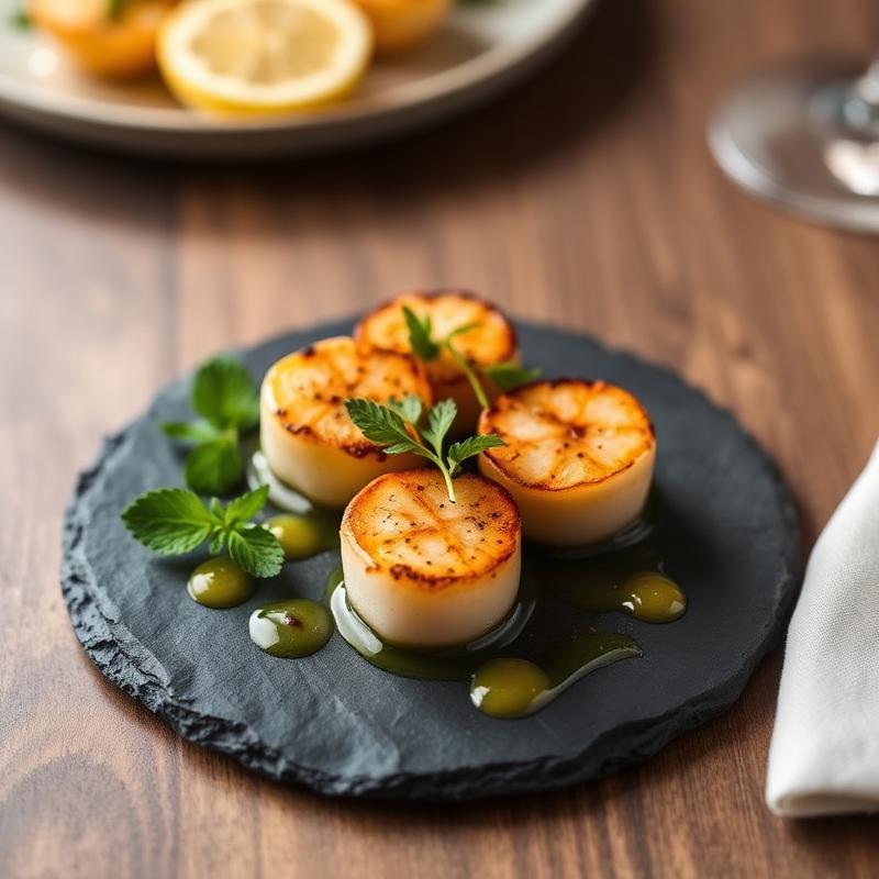 Scallop appetizer